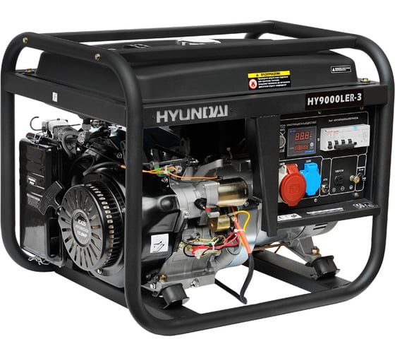 Бензиновый генератор Hyundai HY9000LER-3 1