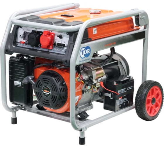 Генератор бензиновый TOR KM11000HE 8кВт 220В/380В с электростартером 1045859