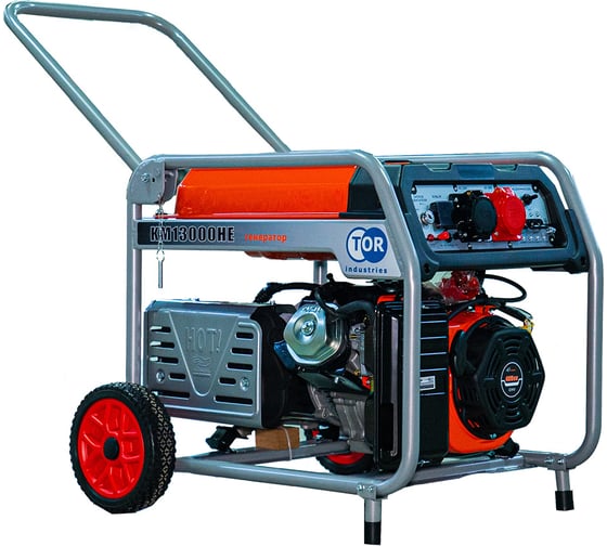 Генератор бензиновый KM13000HE 9кВт 220В/380В с электростартером TOR 1045860