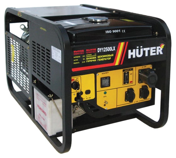 Электрогенератор Huter DY12500LX с колёсами 64/1/26