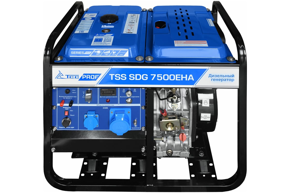 Дизель генератор ТСС SDG 7500EHA 100026 - выгодная цена, отзывы,  характеристики, фото - купить в Москве и РФ