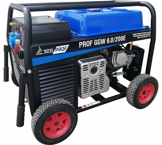 Бензиновый сварочный генератор ТСС PROF GGW 6.0/200E MMA/TIG/Cellulose 027656 1
