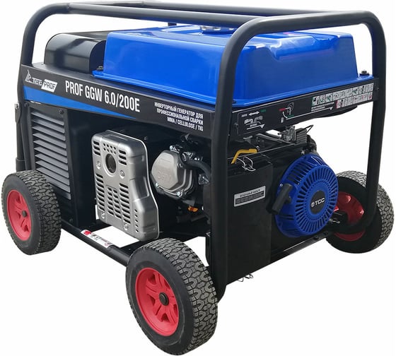Бензиновый сварочный генератор ТСС PROF GGW 6.0/200E MMA/TIG/Cellulose 027656