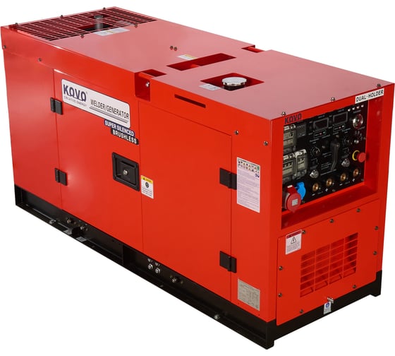 Дизельный двухпостовой сварочный генератор KOVO EW500DST (ISUZU) 100586335