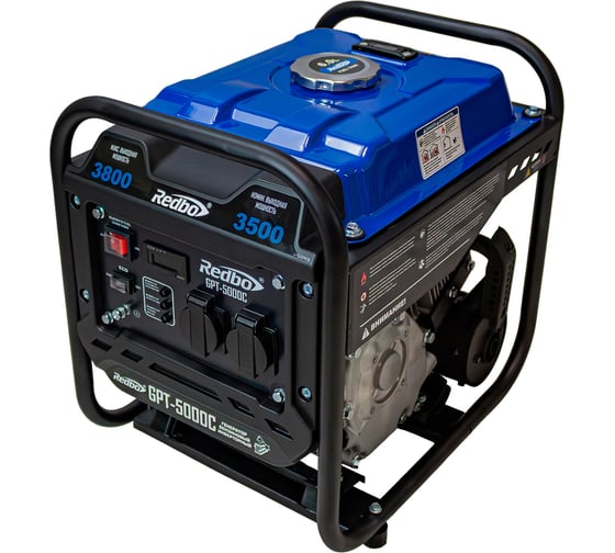 Генератор бензиновый инверторный Redbo GPT-5000C (223см3/ч, 3,5кВт/3,8 кВт, ручн.стартер, ECO) 57734