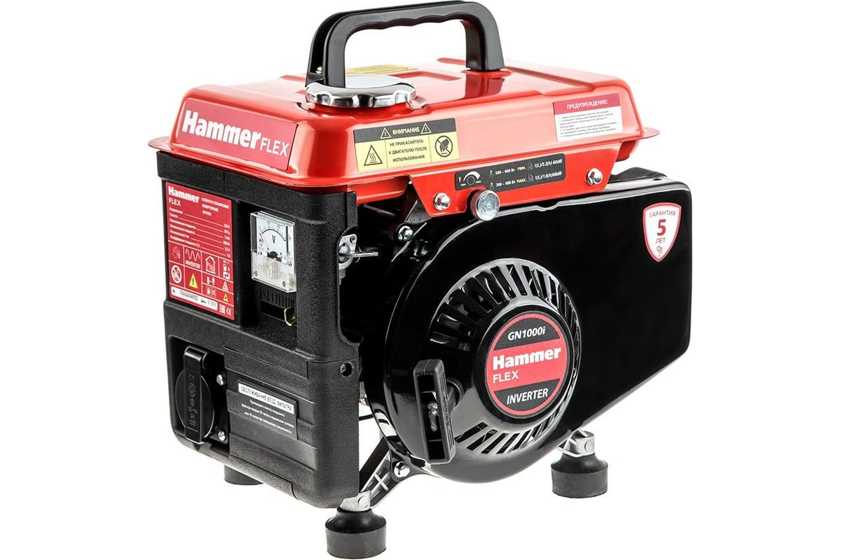 Hammer Flex GN1000i инверторная 1.0КВт 220В 50Гц 3,5A — фото модели из карточки магазина