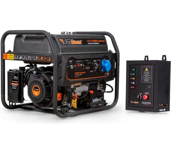 Генератор бензиновый Foxweld Expert G3900E TwinPower 3,5 кВт/7 кВА в компл. с блоком автоматики 7006