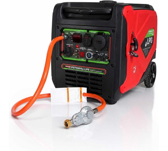 Генератор инверторный газ/бензин PROKRESSPOWER PROKRESS POWER PG 7500iSo-LPG (6,5/5,5кВт 220Вт, электрозапуск, бак 15л, 45кг) в кожухе 00-00003825