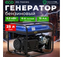 Бензиновый генератор ECO PE-7001RS