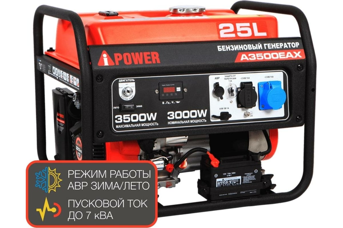 Бензиновый генератор A-iPower A3500EAX 20117