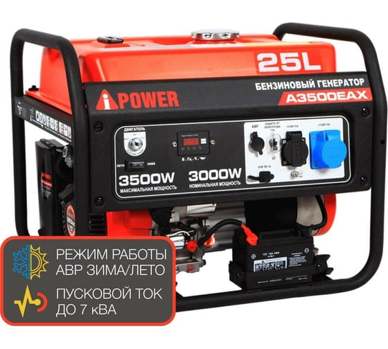 Бензиновый генератор A-iPower A3500EAX 20117