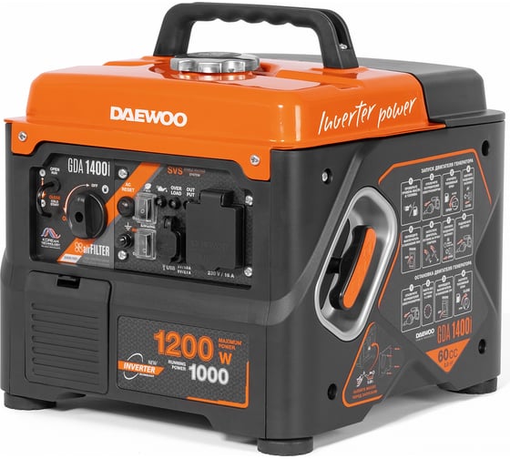 Бензиновый инверторный генератор Daewoo GDA 1400i