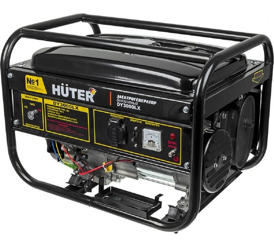 Бензиновый электрогенератор Huter DY3000LX с электростартером 64/1/10