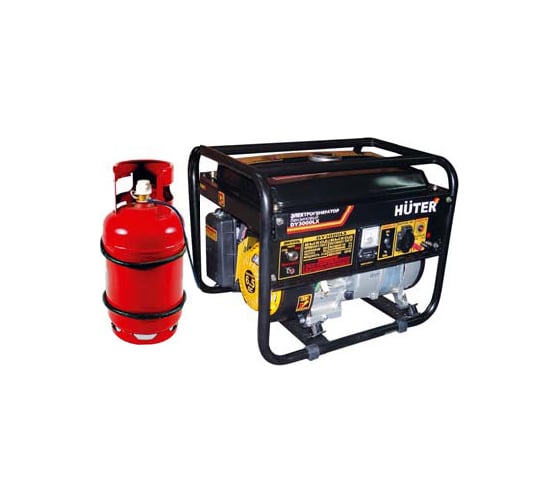 Электрогенератор Huter DY5000LX бензин + газ