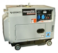 Дизельный малошумный генератор GENCTAB GSDG-6000SATS 2471050