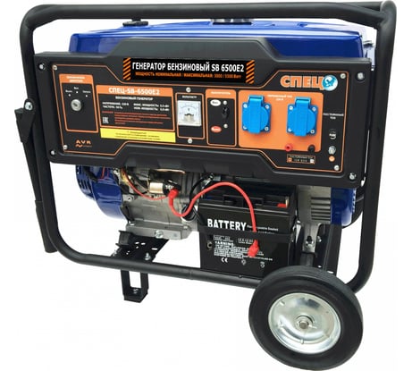 Бензиновый генератор СПЕЦ SB-6500E2