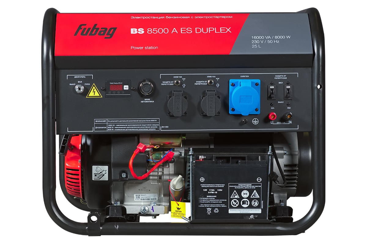 Бензиновая электростанция FUBAG с электростартером и коннектором ...
