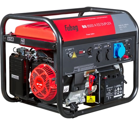Бензиновая электростанция FUBAG с электростартером и коннектором автоматики bs 8500 a es duplex 641089
