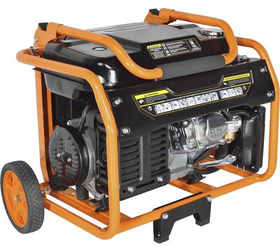 Генератор CARVER PPG- 3600АM бензин LT-168F-1, 2,5/2,8 кВт, 220В, бак 15 л, колеса 01.020.00026
