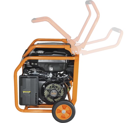 Генератор CARVER PPG- 6500АM бензин LT-188F, 5,0/5,5кВт, 220В, бак 33 л, колеса 01.020.00029