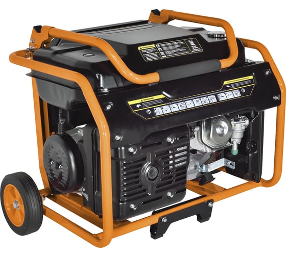 Генератор CARVER PPG-10000ЕM бензин LT-192FA, 7,0/7,5кВт, 220В, бак 33 л,электростартер, колеса, медь 01.020.00031