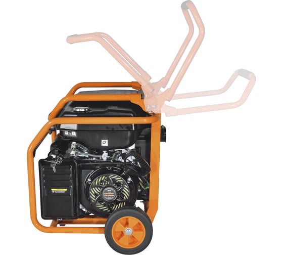 Генератор CARVER PPG-10000ЕM бензин LT-192FA, 7,0/7,5кВт, 220В, бак 33 л,электростартер, колеса, медь 01.020.00031
