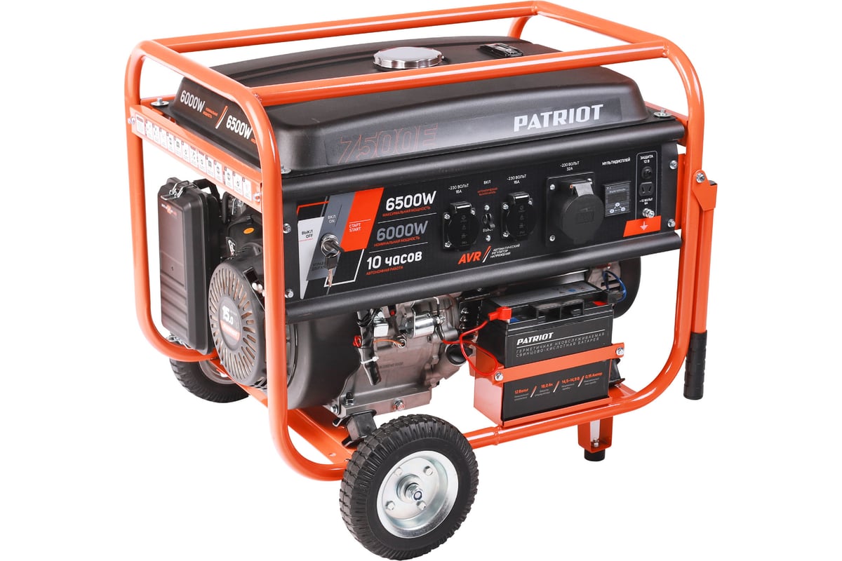 Бензиновый генератор patriot grs 7500e 476102288