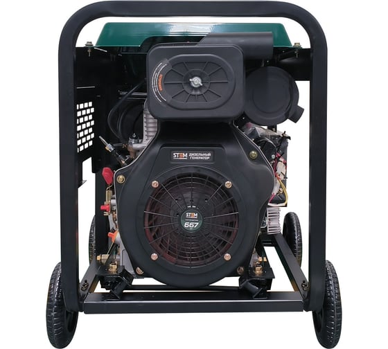 Дизельный генератор STEM Techno s8500de (8,5кв, электростартер, дисплей, подогрев, 230/400в, авр) ГЕН020