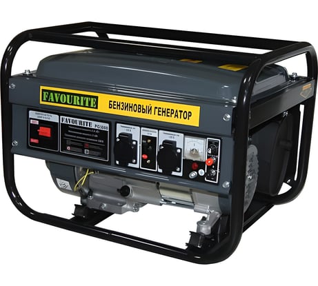 Бензиновый генератор FAVOURITE 6/6,5 кВт, 13 л.с., 3000 об/мин, 25 л, 389 см3, 438 г/кВтч PG 6500