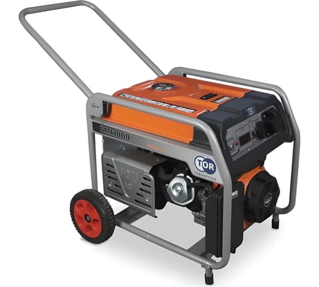 Бензиновый генератор TOR KM13000H 9,0 кВт 220В 26 л с электростартером  и колесами 1024230
