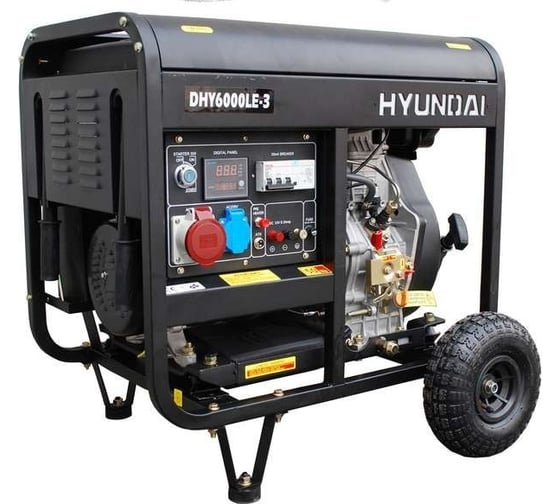 Дизельный генератор Hyundai DHY 6000LE-3