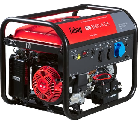 Бензиновая электростанция с электростартером и коннектором автоматики FUBAG BS 5500 A ES 641691