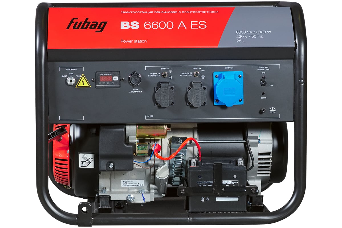 Бензиновая электростанция с электростартером и коннектором автоматики .