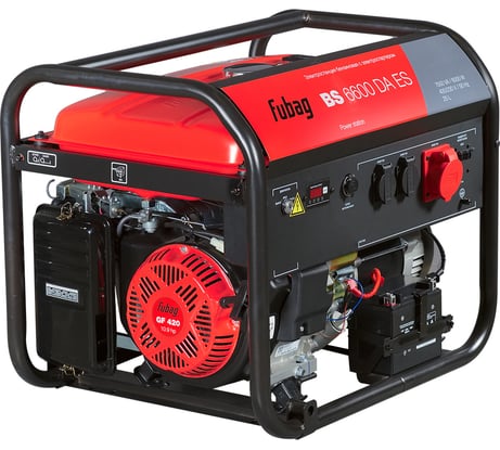 Бензиновая электростанция с электростартером и коннектором автоматики FUBAG BS 6600 DA ES 641693