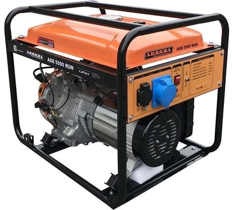 Генератор Aurora AGE 5500 RUN 5.5 кВт, 230 В, бензин, увеличенный бак 13л 35022