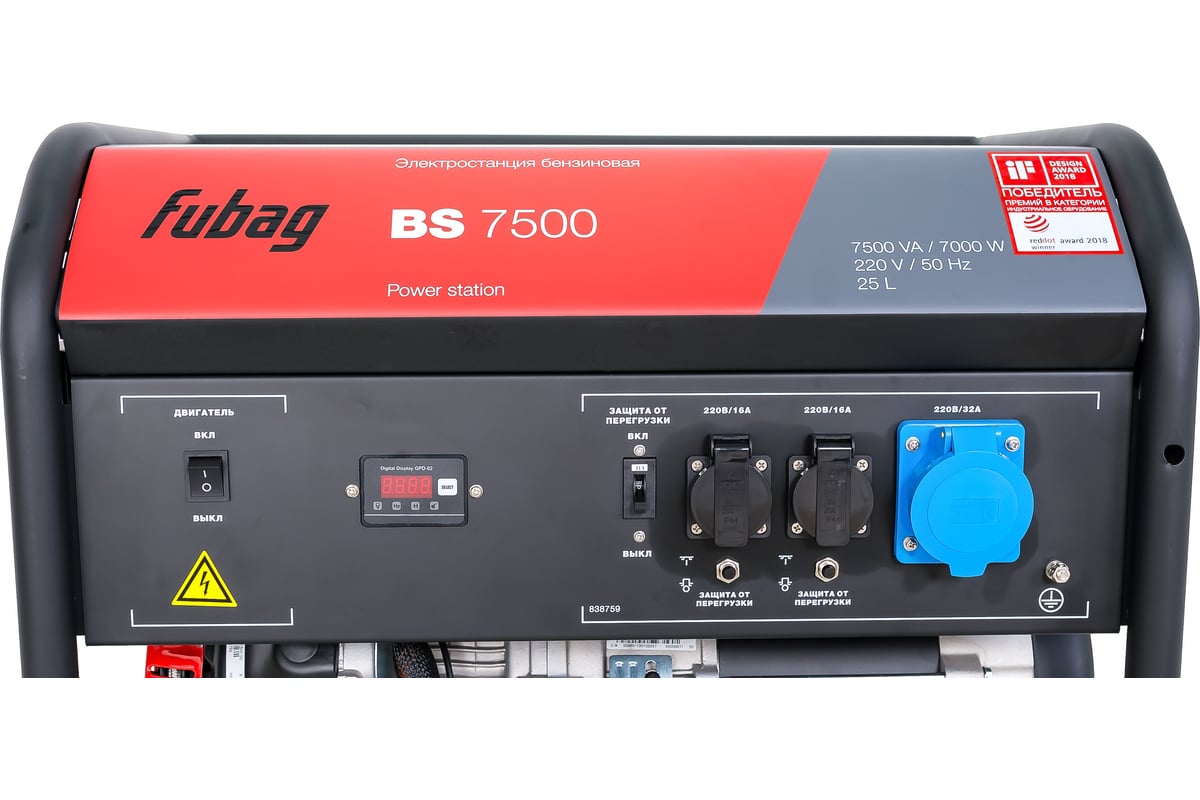 Бензиновая электростанция FUBAG BS 7500 - выгодная цена, отзывы ...