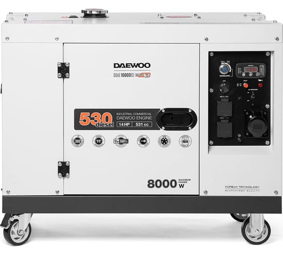 Дизельный генератор с возможностью подключения ATS Daewoo DDAE 10000SE
