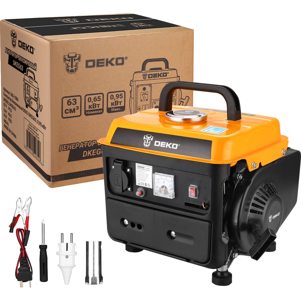 Бензиновый генератор DEKO dkeg63, 0.95 квт 065-1084 - выгодная цена ...