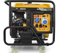 Бензогенератор RATO электростартер + колесный комплект R19000D