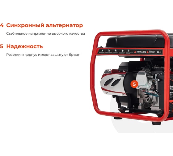Инверторный генератор (3,6 кВт; эл.стартер) Gigant Professional GPIGL-3800EO