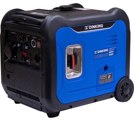 Бензиновый инверторный генератор Dinking DK5500i 5.5 кВт, 230В/50Гц, DK180, бак 13.5 л, АВР ГЕН023