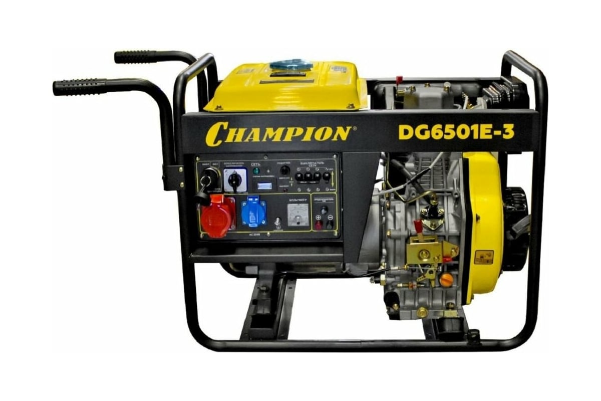 Дизельный генератор champion dg6501e