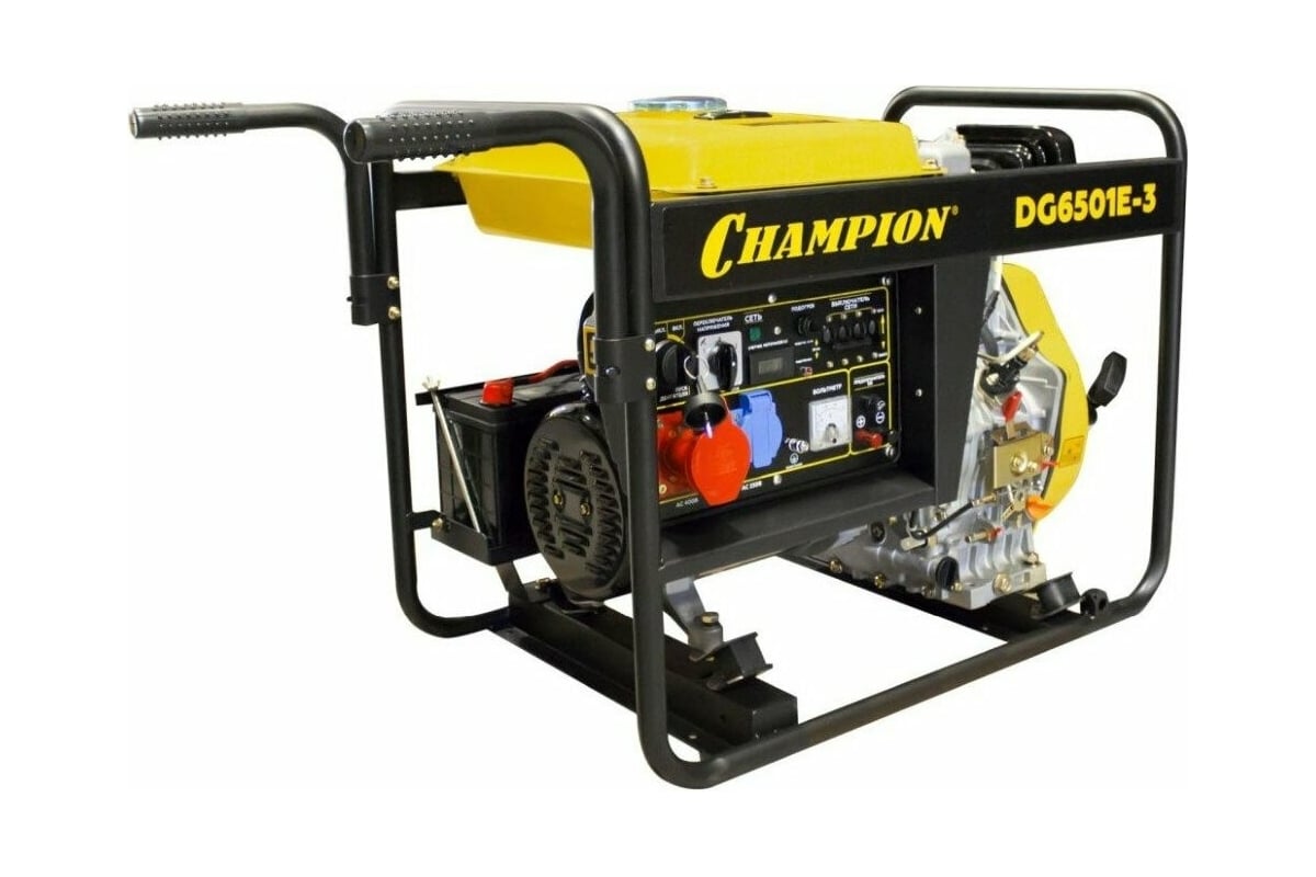 Дизельный генератор champion dg6501e