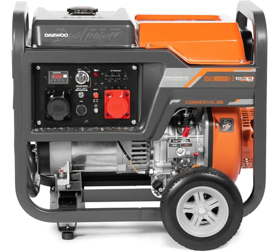 Дизельный генератор с функцией Dual Power Daewoo DDAE 9000DXE-3 (2024)