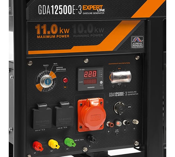 Бензиновый генератор DAEWOO GDA 12500E-3