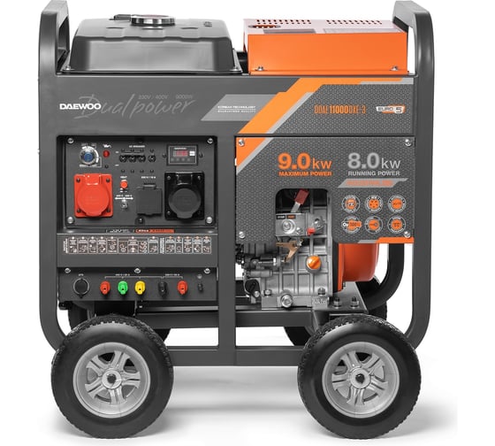 Дизельный генератор с функцией Dual Power Daewoo DDAE 11000DХE-3