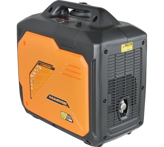 Инверторный генератор CARVER ppg -2100is 1,8/2,0квт, 220/12в, 2 розетки, дисплей 01.020.00032