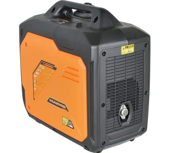 Инверторный генератор CARVER ppg -3500is 2,5/2,8 квт, 220/12в, 2 розетки, дисплей 01.020.00034