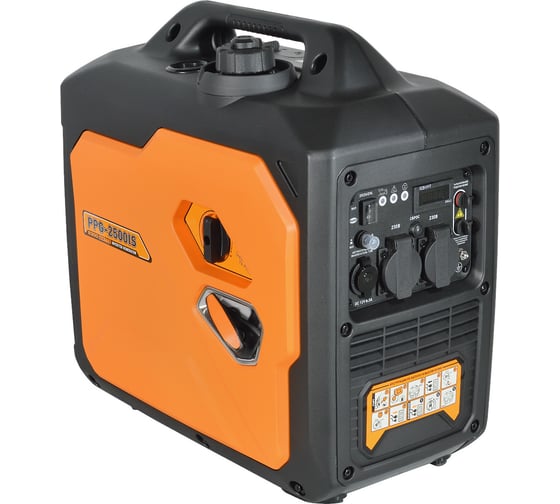 Инверторный генератор CARVER ppg -2500is 2,2/2,3квт, 220/12в, 2 розетки, дисплей 01.020.00033