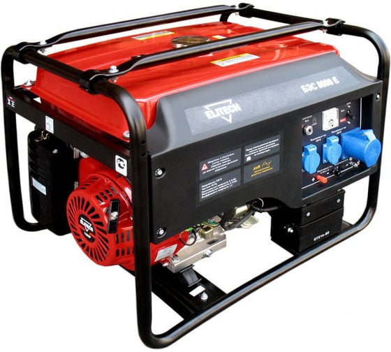 Бензиновый генератор Elitech БЭС 8000 Е